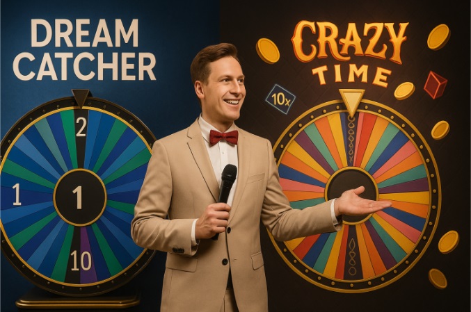 Crazy Time vs. Dream Catcher: diferencias entre los dos juegos de Evolution Gaming